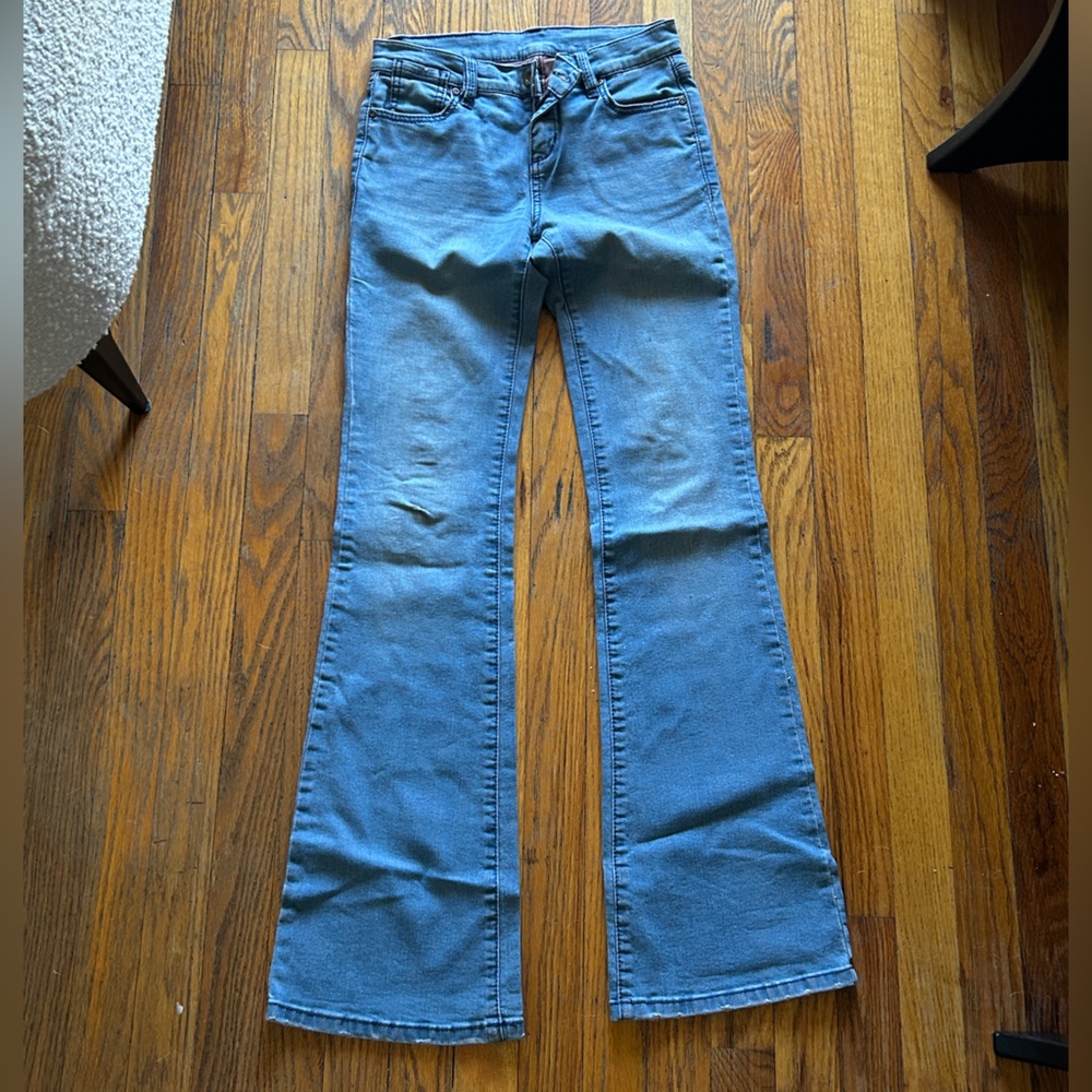 BCBG Stretch Denim Distressed Flare - Size 25